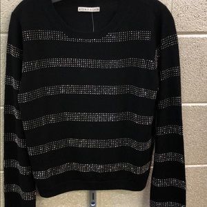 Alice and Olivia sweater with silver studs